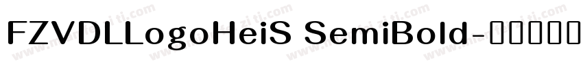 FZVDLLogoHeiS SemiBold字体转换